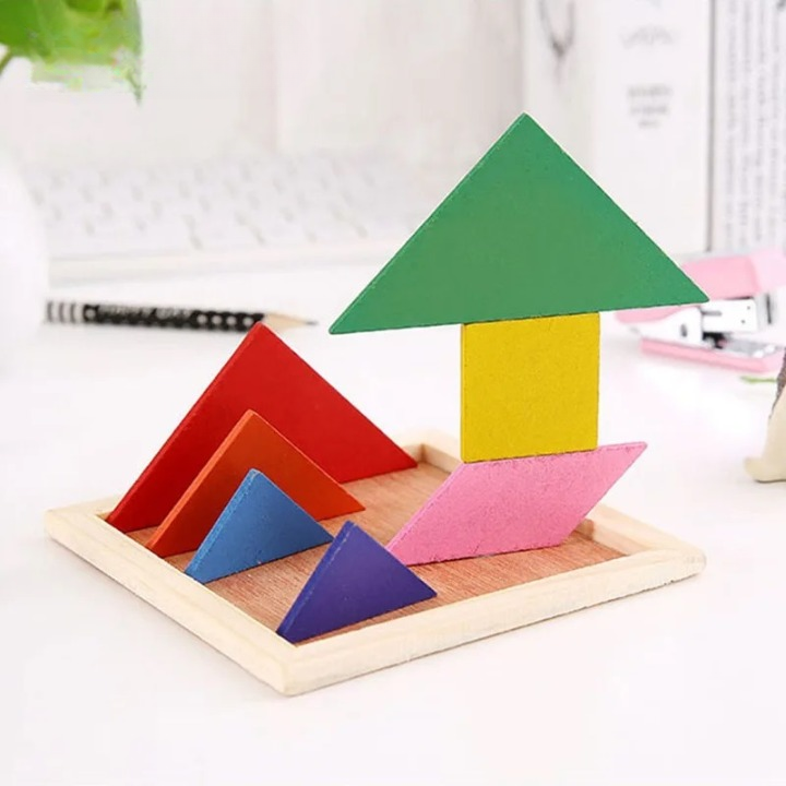 Tangram Puzzle Wood