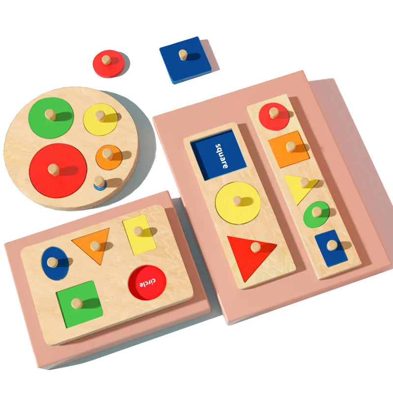 Geometric and Color Learning Montessori Puzzle