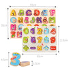 Montessori Wooden Board Alphabet Digital Puzzle