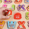 Montessori Wooden Board Alphabet Digital Puzzle