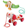 Fun Croc & Dog Toddler Wooden Pull Toy