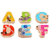 Montessori Wooden Board Alphabet Digital Puzzle