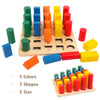 3D Shape Sorting Montessori Board