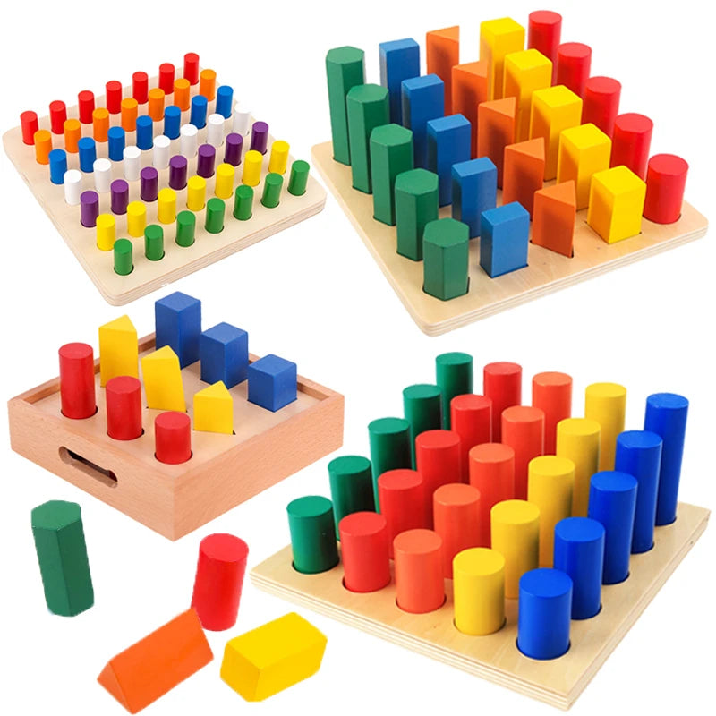 3D Shape Sorting Montessori Board