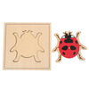 Wooden Lady Bug Montessori Puzzle