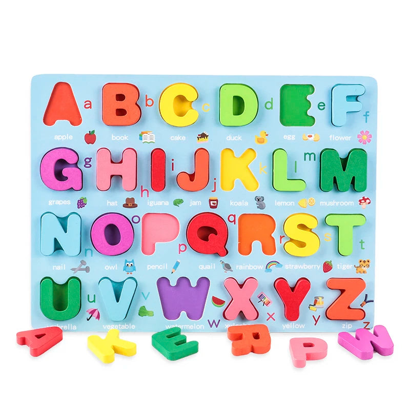 3D Montessori Puzzle Number & Alphabet Shape