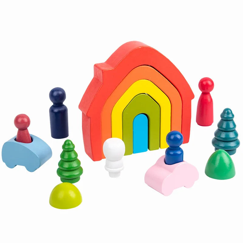 Rainbow Stacker Montessori