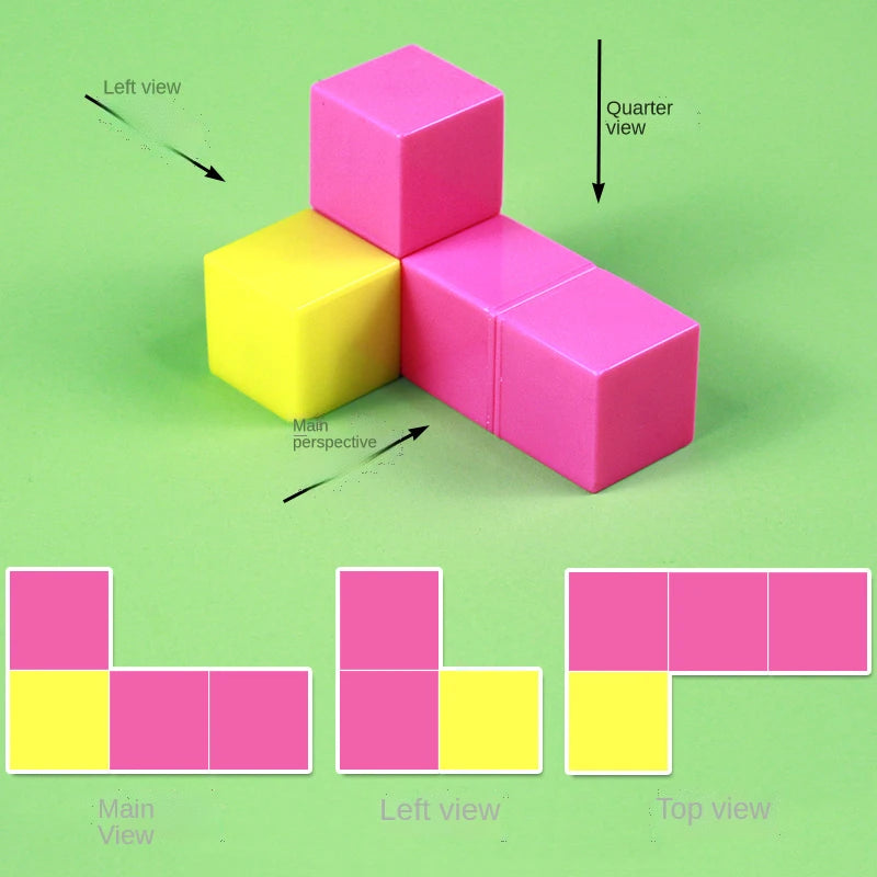 Building Block Toy Plastic Cube