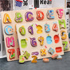 Montessori Wooden Board Alphabet Digital Puzzle