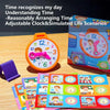 Colorful Clocks Montessori Toy