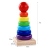 Rainbow Stacker Wooden Ring Educational Toy