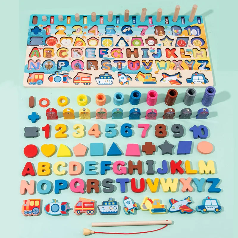 Alphabet and Number Learning Montessori Board