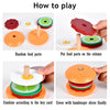 Montessori Wooden Burger Stacking Toys