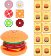 Montessori Wooden Burger Stacking Toys