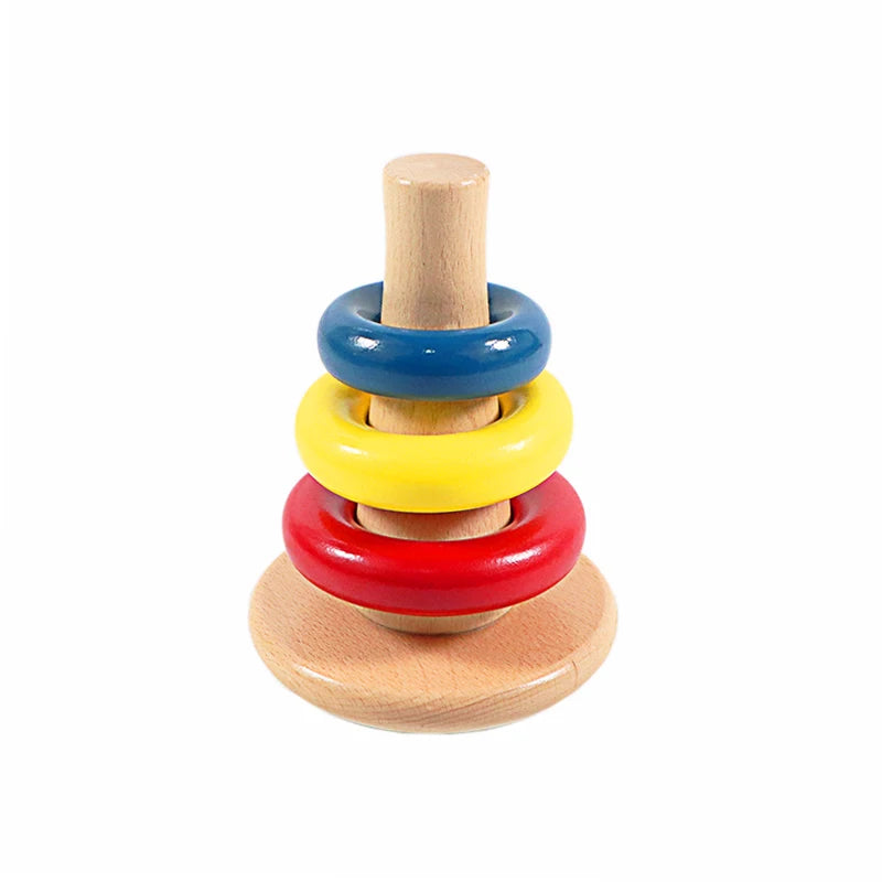 Wooden Ring Stacker Toy