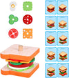 Montessori Wooden Burger Stacking Toys