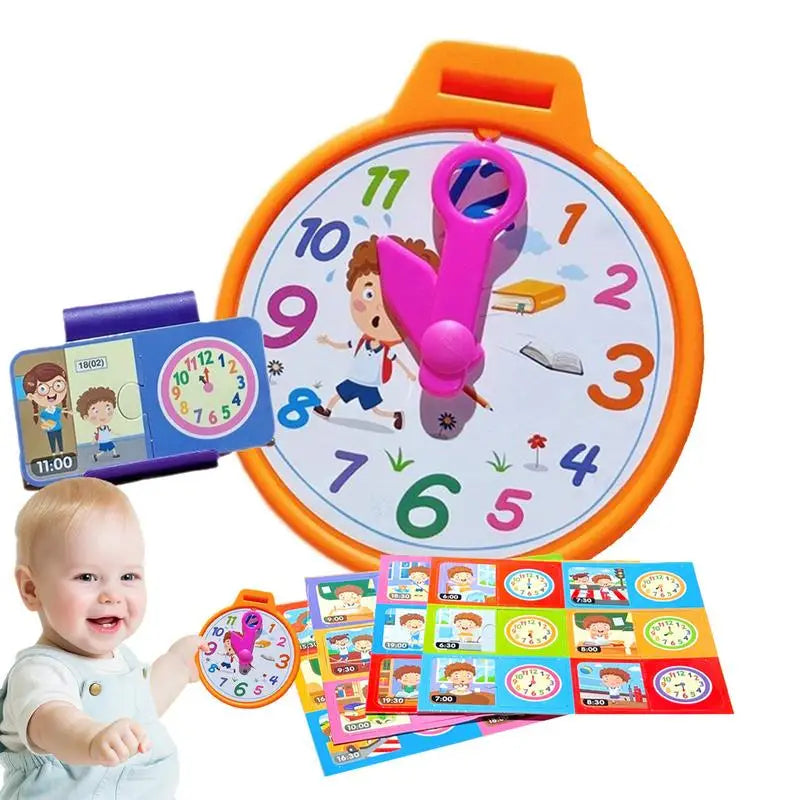 Colorful Clocks Montessori Toy