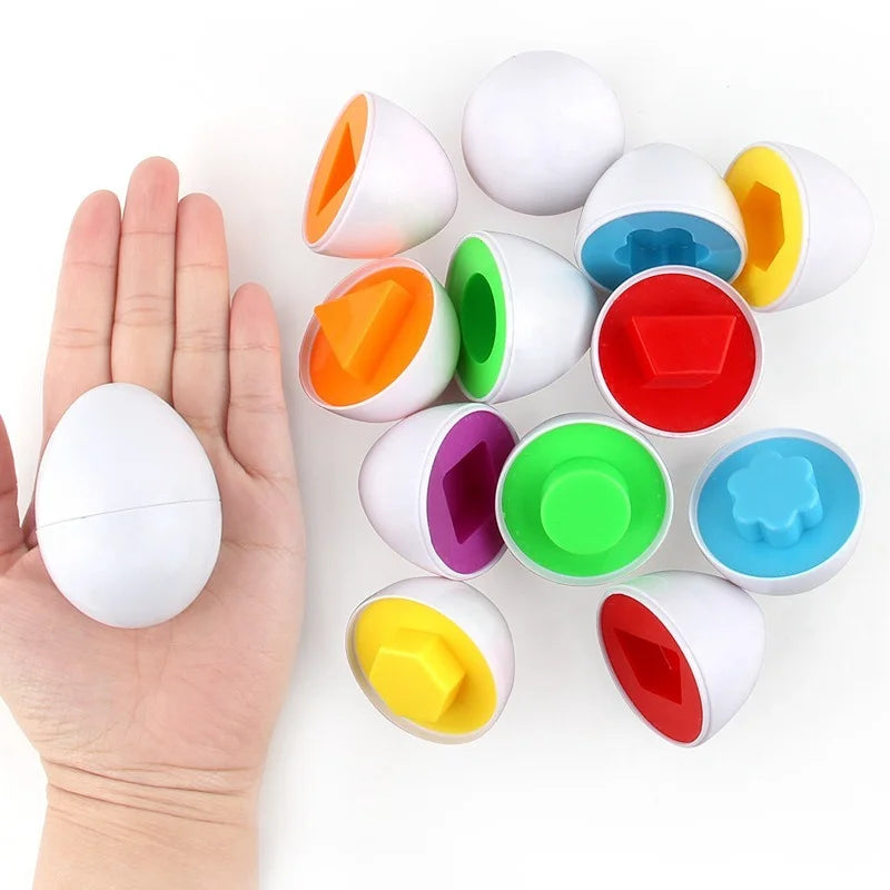 Montessori Learning Math and Shape Toys Smart Eggs