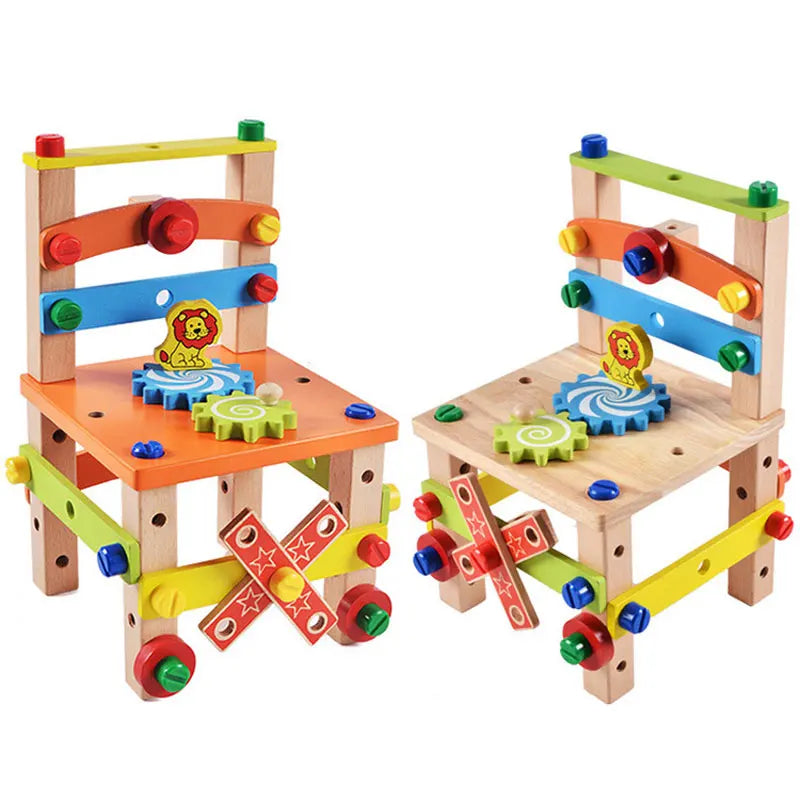 Montessori Chair Building Blocks