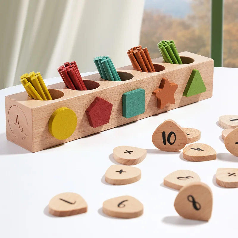 Montessori Geometry Color and Counting Toy